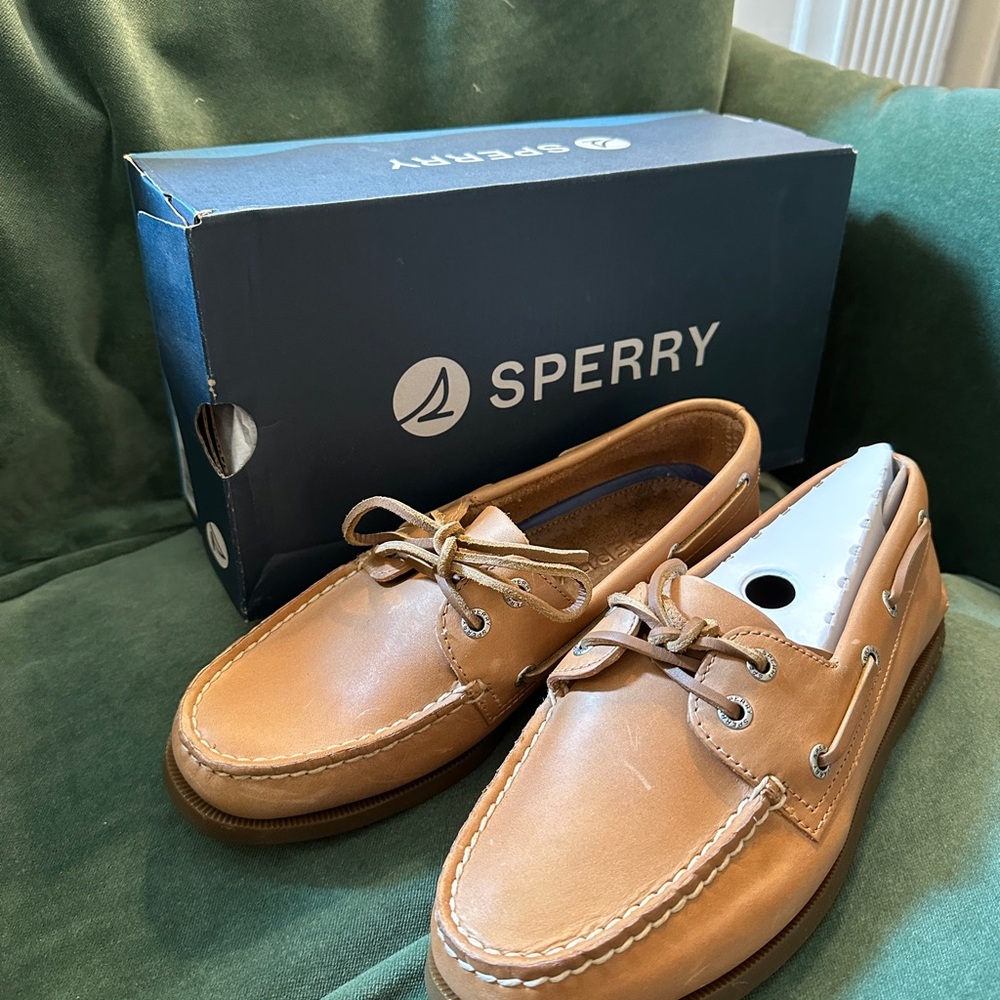 Sperry Tan Boat Shoes